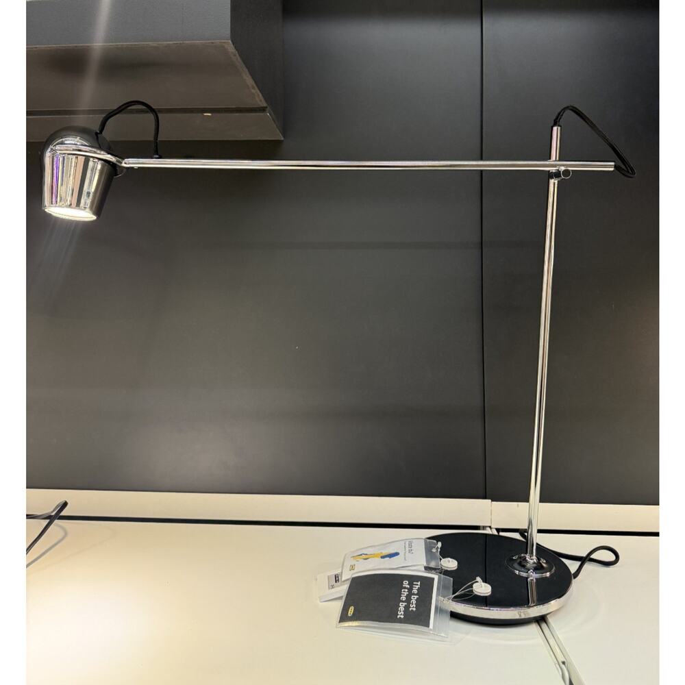 IKEA MODERMOLN Work Lamp Chrome Plated w/ LED GU10 Bulb USB-C-NEW